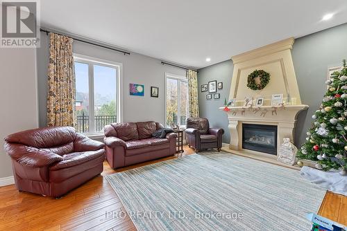 2227 Pheasant Lane, Oakville, ON - Indoor Photo Showing Living Room With Fireplace