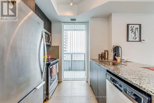 2304 - 20 Shore Breeze Drive, Toronto, ON - Indoor Photo Showing Kitchen With Stainless Steel Kitchen