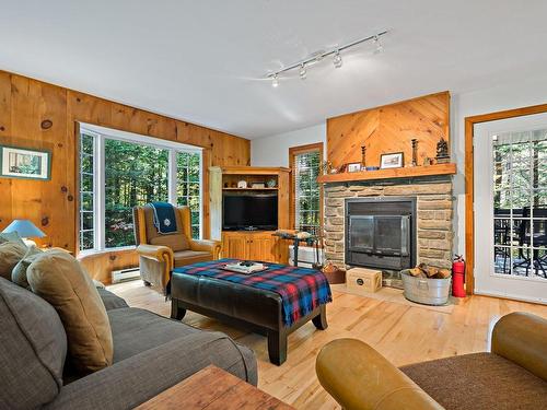 Salon - 181 Ch. De La Paroi, Mont-Tremblant, QC - Indoor Photo Showing Living Room With Fireplace