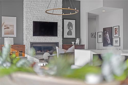 3600 Sillaro Drive, Kamloops, BC - Indoor Photo Showing Living Room With Fireplace