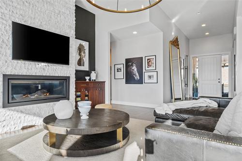 3600 Sillaro Drive, Kamloops, BC - Indoor Photo Showing Living Room With Fireplace