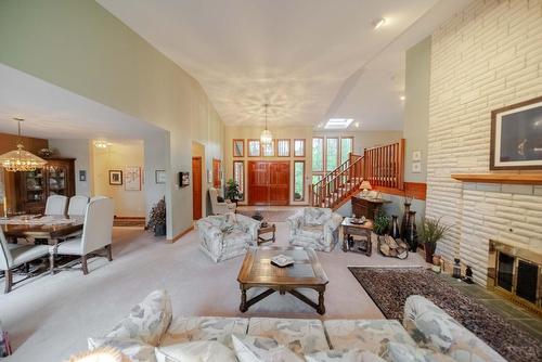 3023 Westside Road, Moyie, BC - Indoor Photo Showing Living Room With Fireplace