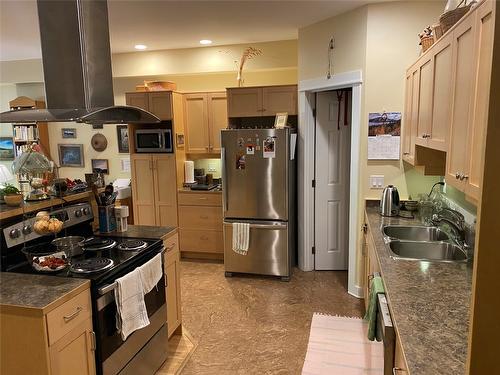 7-912 Slocan Street, Slocan, BC - Indoor Photo Showing Kitchen With Double Sink