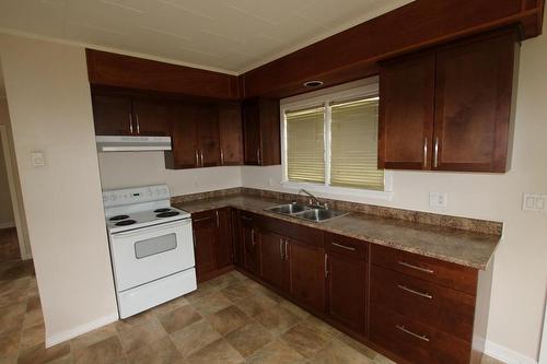 312 6Th Avenue, Nakusp, BC - Indoor Photo Showing Kitchen With Double Sink