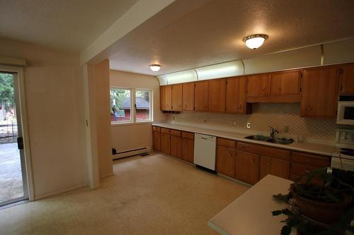 217 6Th Street, Nakusp, BC - Indoor Photo Showing Kitchen With Double Sink