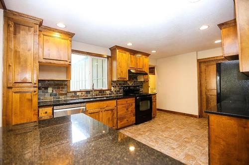 4598 Cedar Hill Road, Falkland, BC - Indoor Photo Showing Kitchen With Double Sink