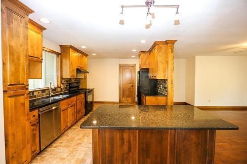 4598 Cedar Hill Road, Falkland, BC - Indoor Photo Showing Kitchen With Double Sink