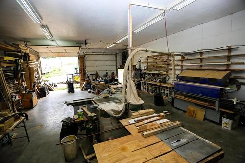 4598 Cedar Hill Road, Falkland, BC - Indoor Photo Showing Garage