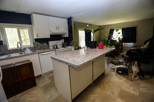 4598 Cedar Hill Road, Falkland, BC - Indoor Photo Showing Kitchen With Double Sink