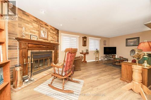 66 Acadian Heights, Brampton, ON - Indoor Photo Showing Living Room With Fireplace