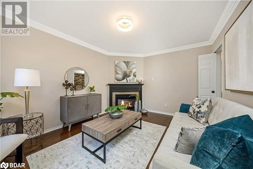 110 Pentland Road, Waterdown, ON - Indoor Photo Showing Living Room With Fireplace