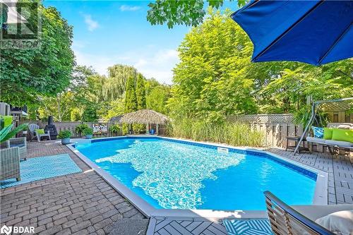 110 Pentland Road, Waterdown, ON - Outdoor With In Ground Pool With Deck Patio Veranda With Backyard