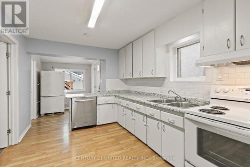 92 Empire Street, Welland (773 - Lincoln/Crowland), ON - Indoor Photo Showing Kitchen With Double Sink