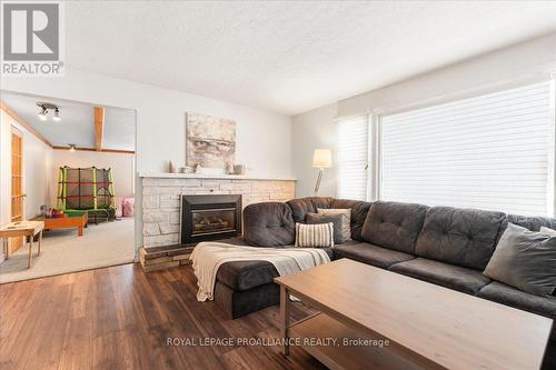 28 Wayne Crescent, Quinte West, ON - Indoor Photo Showing Living Room With Fireplace