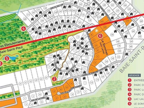 Plan (croquis) - Rue De La Corniche, Baie-Saint-Paul, QC 