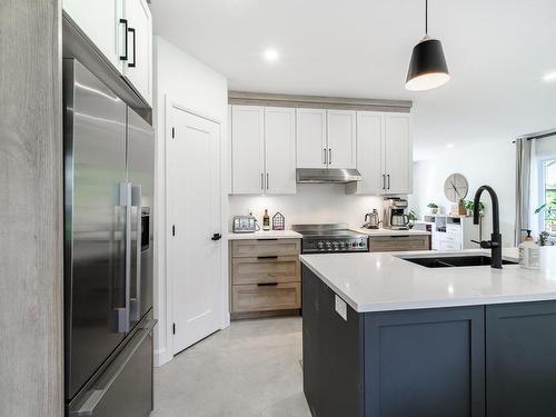 Cuisine - 1678  - 1680 Rue Jasmin, Sherbrooke (Brompton/Rock Forest/Saint-Élie/Deauville), QC - Indoor Photo Showing Kitchen With Double Sink With Upgraded Kitchen