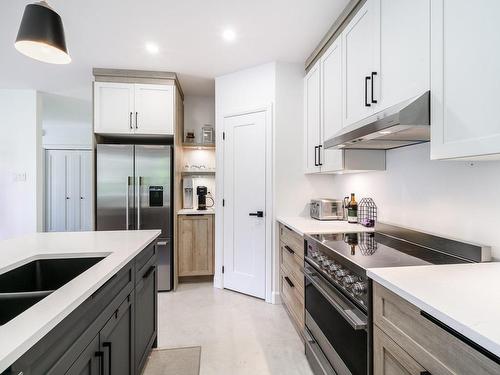 Cuisine - 1678  - 1680 Rue Jasmin, Sherbrooke (Brompton/Rock Forest/Saint-Élie/Deauville), QC - Indoor Photo Showing Kitchen With Double Sink With Upgraded Kitchen