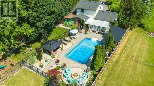 9525 River Line, Chatham, ON - Outdoor With In Ground Pool With View