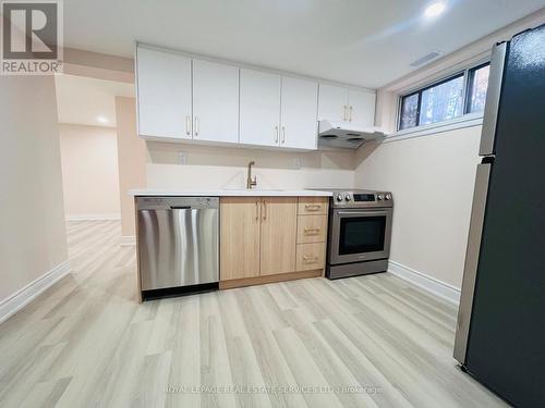 Bsmt 1 - 62 Bartley Drive, Toronto, ON - Indoor Photo Showing Kitchen