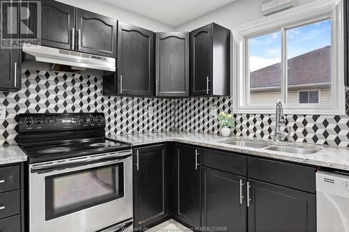 724 Cabana Road East, Windsor, ON - Indoor Photo Showing Kitchen With Double Sink