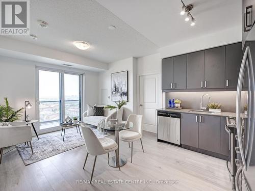 1722 - 8 Nahani Way, Mississauga, ON - Indoor Photo Showing Kitchen With Stainless Steel Kitchen