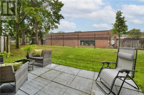 View of patio / terrace - 276 Eiwo Court Unit# 105, Waterloo, ON - Outdoor With Deck Patio Veranda