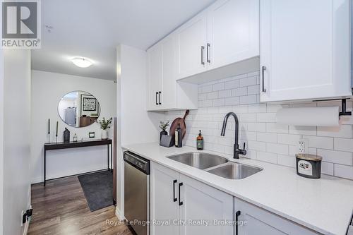 205 - 108 Summit Ridge Drive, Guelph (Grange Hill East), ON - Indoor Photo Showing Kitchen With Double Sink