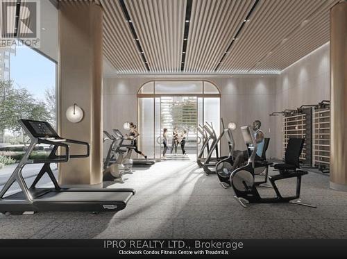 512 - 1415 Dundas Street E, Oakville, ON - Indoor Photo Showing Gym Room