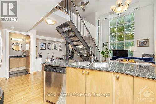 109 - 29 Main Street, Ottawa, ON - Indoor Photo Showing Kitchen With Double Sink