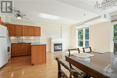 305 - 6 Grove Avenue, Ottawa, ON - Indoor Photo Showing Kitchen With Fireplace