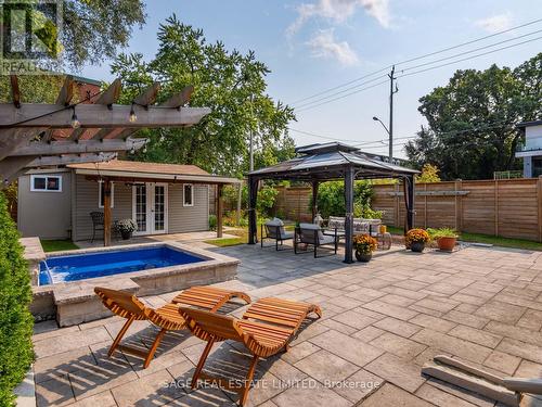 43 Lankin Boulevard, Toronto, ON - Outdoor With In Ground Pool With Deck Patio Veranda