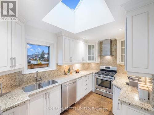 43 Lankin Boulevard, Toronto, ON - Indoor Photo Showing Kitchen With Double Sink With Upgraded Kitchen