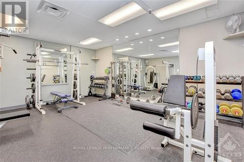 1805 - 1785 Frobisher Lane, Ottawa, ON - Indoor Photo Showing Gym Room