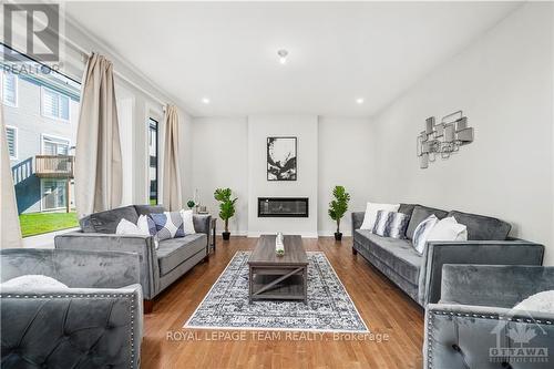 241 Appalachian Circle, Ottawa, ON - Indoor Photo Showing Living Room With Fireplace