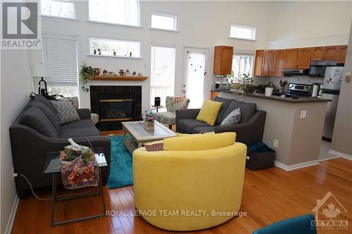 54 Macassa Circle, Ottawa, ON - Indoor Photo Showing Living Room With Fireplace