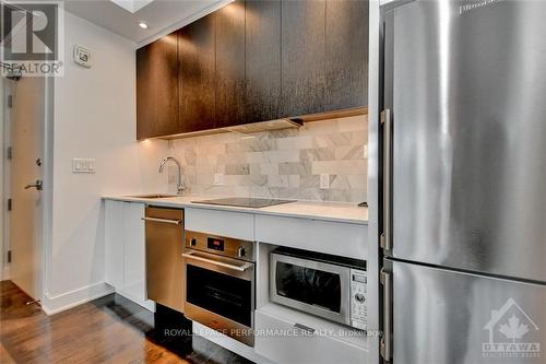 1705 - 20 Daly Avenue, Ottawa, ON - Indoor Photo Showing Kitchen With Stainless Steel Kitchen