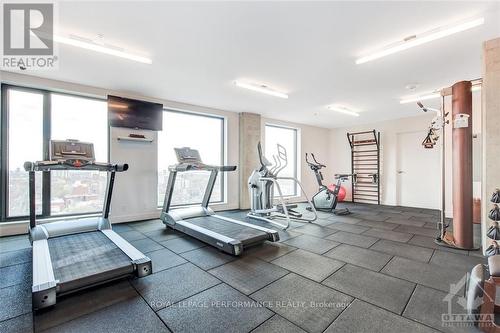 1705 - 20 Daly Avenue, Ottawa, ON - Indoor Photo Showing Gym Room