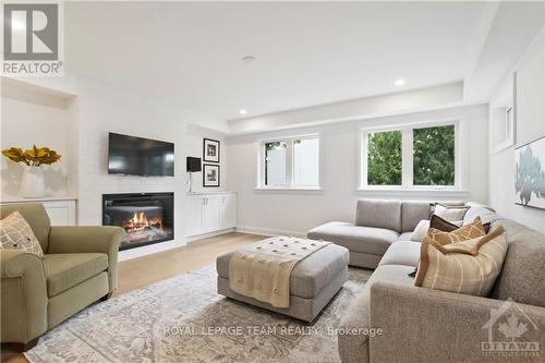 173 Riverdale Avenue, Ottawa, ON - Indoor Photo Showing Living Room With Fireplace