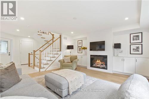 173 Riverdale Avenue, Ottawa, ON - Indoor Photo Showing Living Room With Fireplace