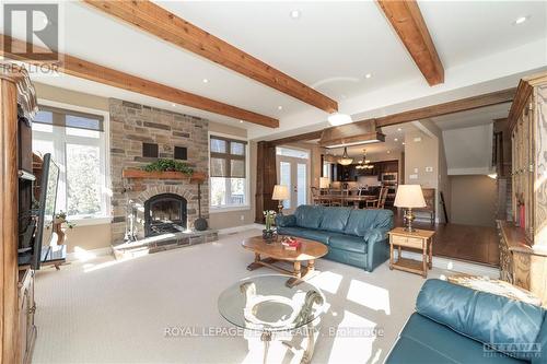 5785 Longhearth Way, Ottawa, ON - Indoor Photo Showing Living Room With Fireplace