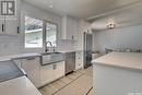 53 Knowles Crescent, Regina, SK  - Indoor Photo Showing Kitchen With Stainless Steel Kitchen With Double Sink 