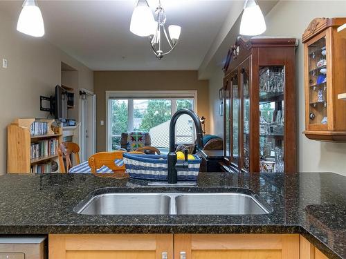 210-866 Brock Ave, Langford, BC - Indoor Photo Showing Kitchen With Double Sink