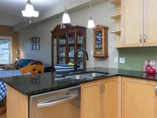 210-866 Brock Ave, Langford, BC - Indoor Photo Showing Kitchen With Double Sink