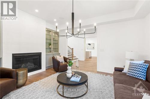 320 Hillcrest Road, Ottawa, ON - Indoor Photo Showing Living Room With Fireplace