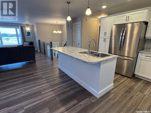 105 Hiller Drive, Air Ronge, SK - Indoor Photo Showing Kitchen With Stainless Steel Kitchen With Double Sink With Upgraded Kitchen