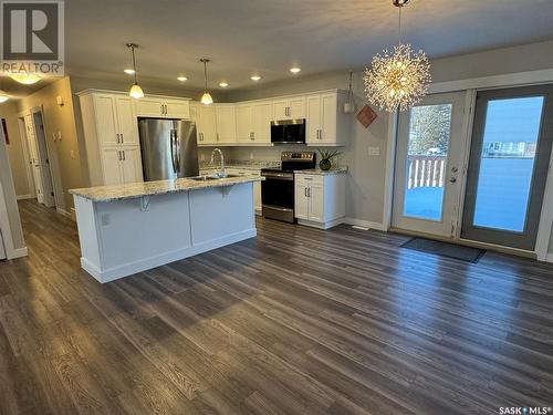 105 Hiller Drive, Air Ronge, SK - Indoor Photo Showing Kitchen With Stainless Steel Kitchen With Upgraded Kitchen