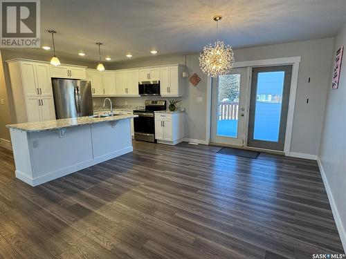 105 Hiller Drive, Air Ronge, SK - Indoor Photo Showing Kitchen With Stainless Steel Kitchen