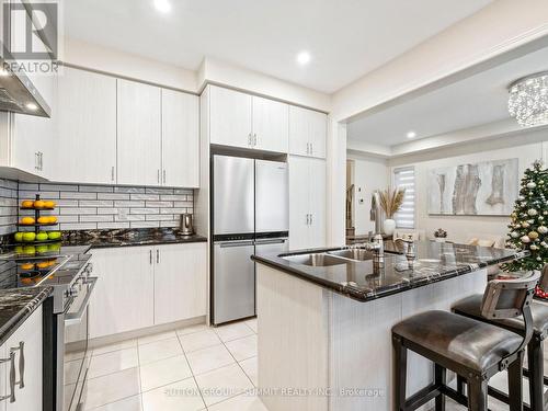 12 Great Falls Boulevard, Hamilton, ON - Indoor Photo Showing Kitchen With Double Sink With Upgraded Kitchen