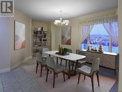 Separate dining area - staged - 