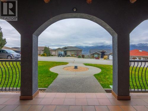 Patio overlooking front yard - 11710 Olympic View Drive, Osoyoos, BC - Outdoor